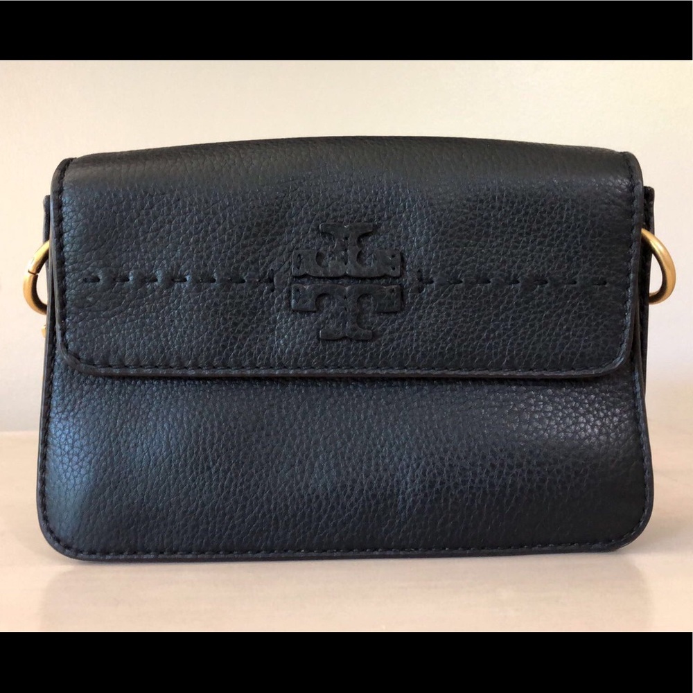 Tory Burch Black Leather McGraw Crossbody